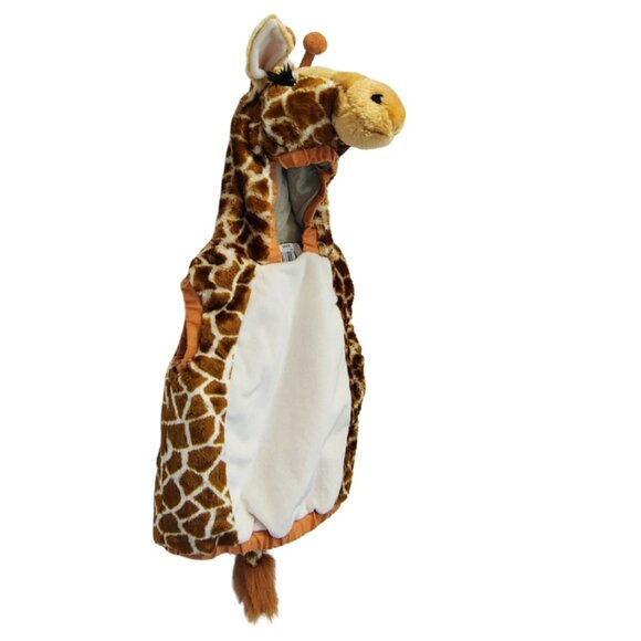 Giraffe Toddler Costume 24mos Halloween Plushy Animal Costume Warm Cuddly - Picture 3 of 9